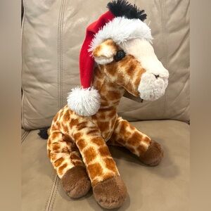 Giraffe Holiday Plushie NWT San Diego Zoo Gift Small